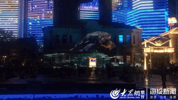 惊艳！烟台市区夜景大变样！火车站、滨海广场都“亮”了！你注意到了吗……