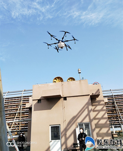 “黑科技”助力战“疫” 大海阳社区采用无人机空中消杀保障居民健康安全